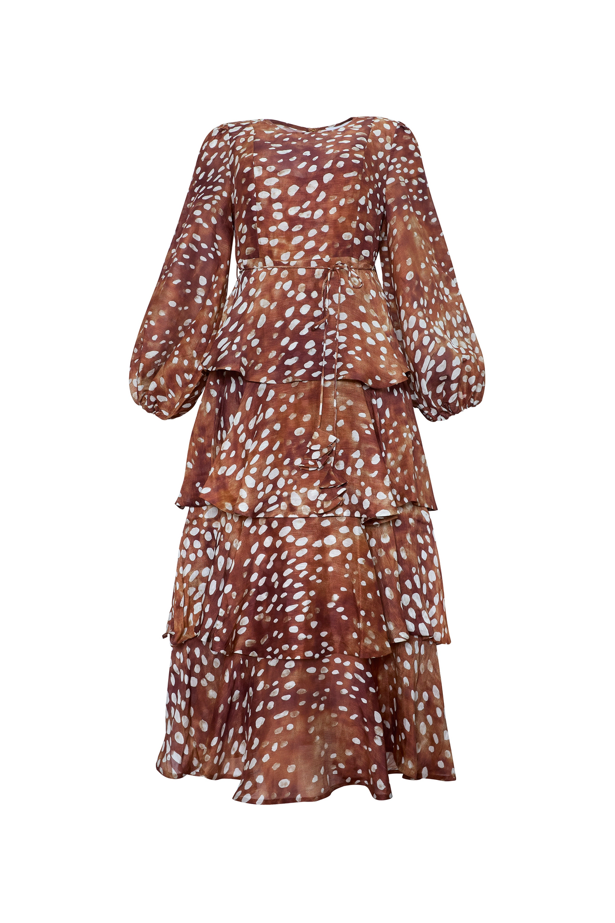 The Chelsea Dress in Dappled Doe. 