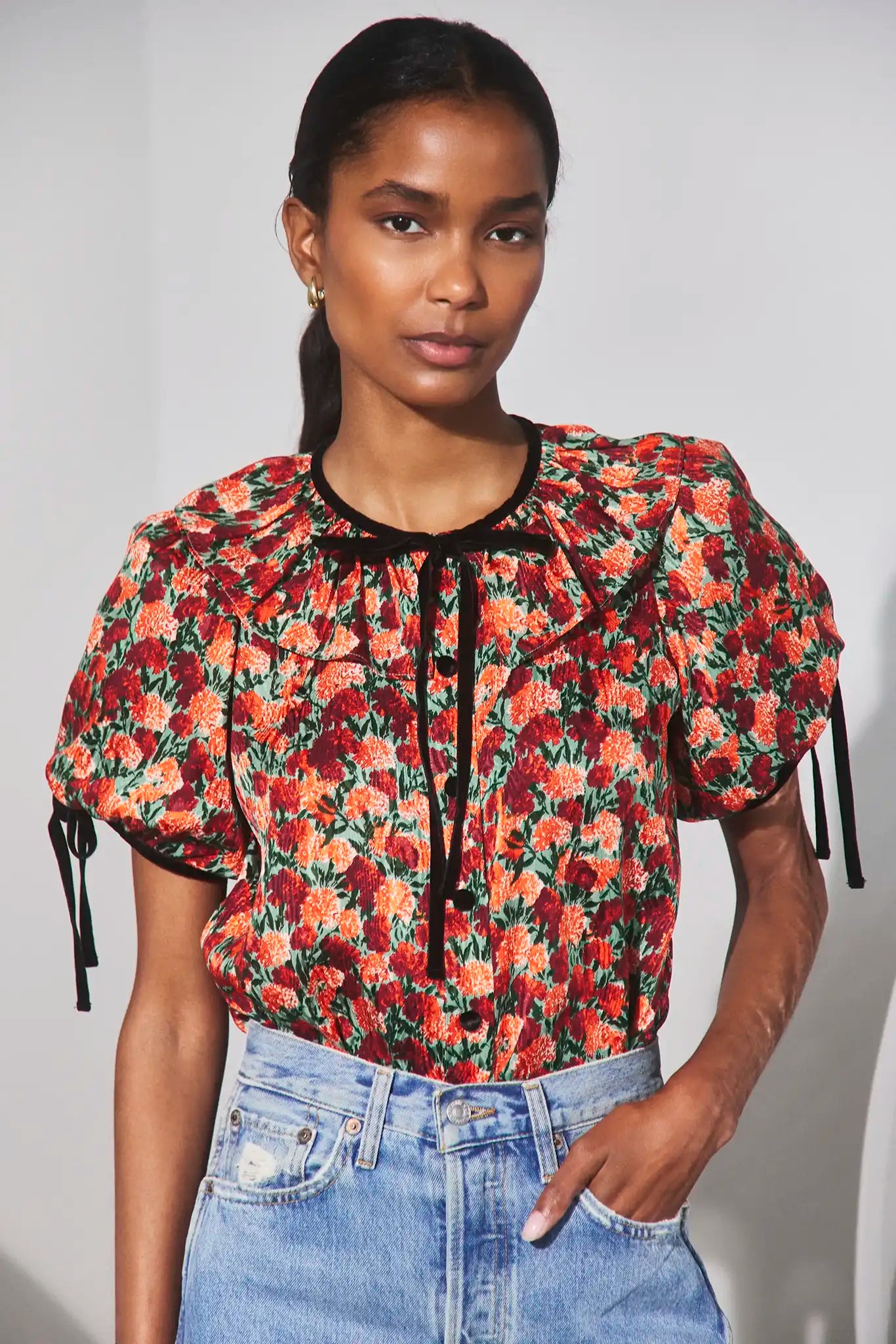 The Connelly Top in Crimson Blossom.