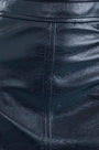 Close up of the Meeghan Mini Skirt in Midnight Blue. 