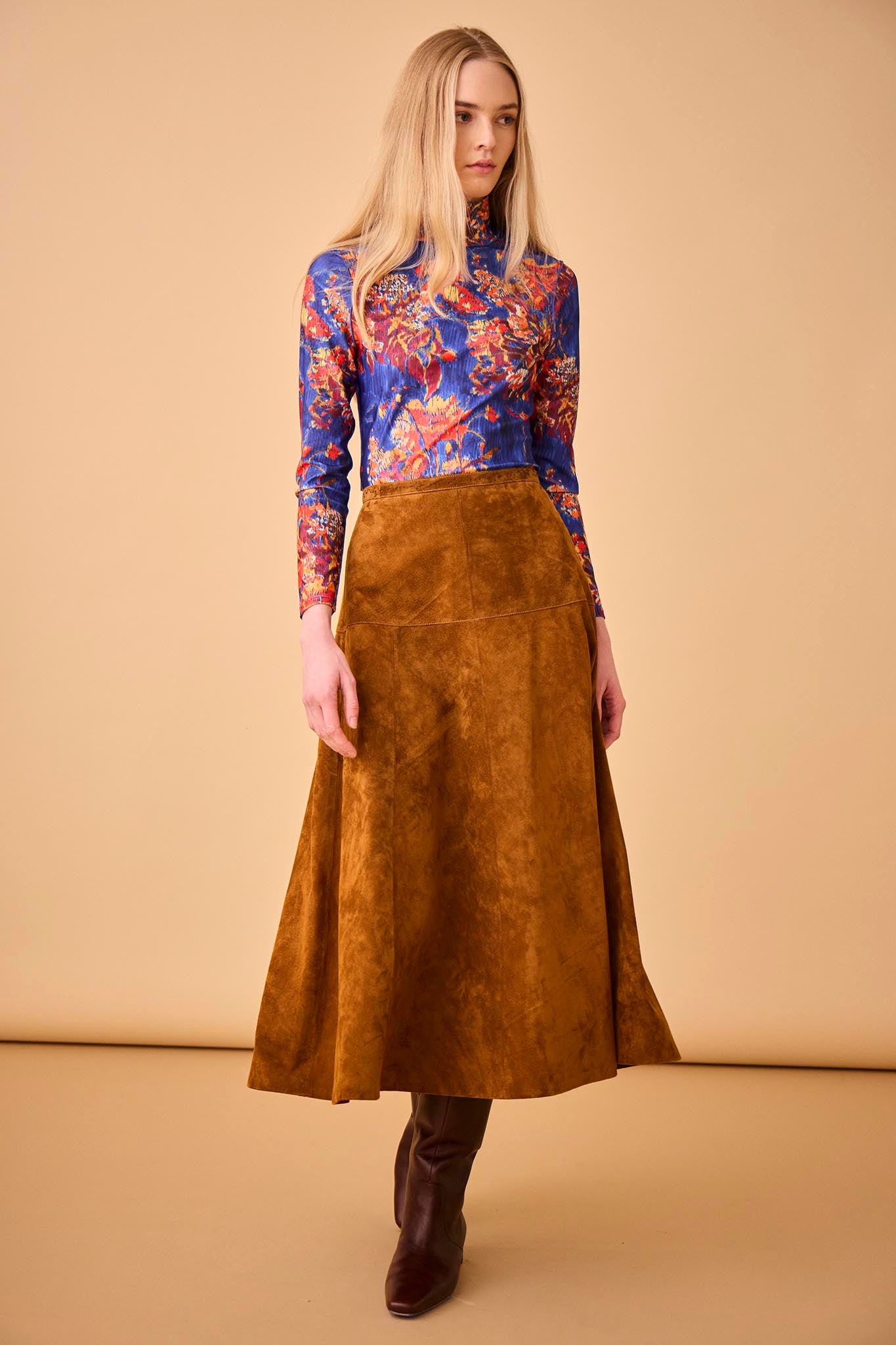 Ida Suede Skirt Hunter Bell