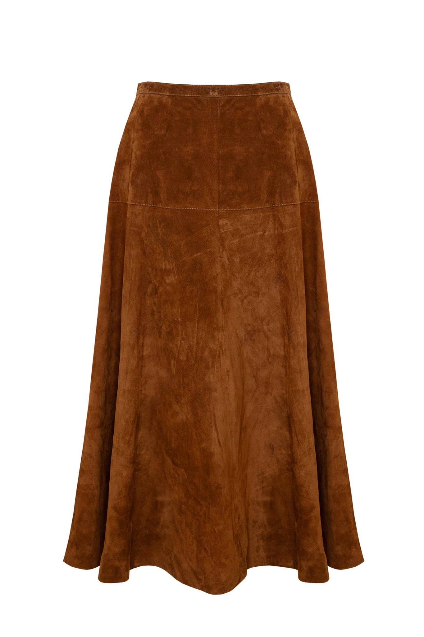 Brown suede skirt you better watch it cheap