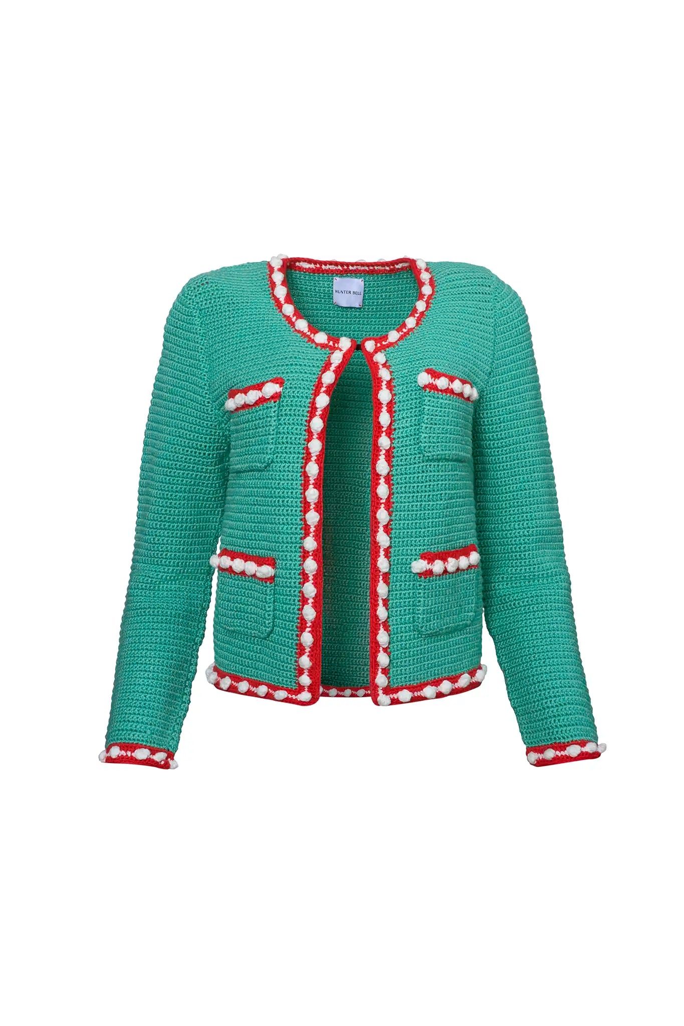 The Russell Cardigan in Seaglass.