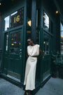The Cosima Top in Champagne on Fifth paired with the matching Suki Skirt. 