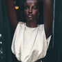 The Cosima Top in Champagne on Fifth paired with the matching Suki Skirt. 