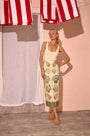 The Davis Cami in Cream paired with Lynne Skirt in Somers Shell Cream.