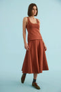 The Davis Cami paired with matching Joan Skirt.