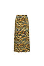 The Suki Skirt is in tiger print this season, with fitted pencil silhouette and easy pull-on design