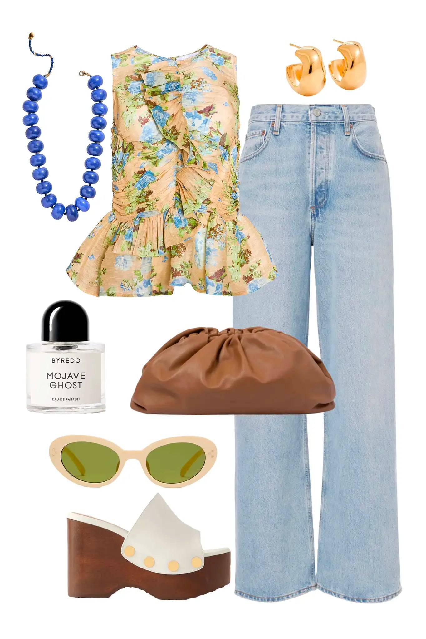 The Doering Top in Garden Rose Periwinkle styled.