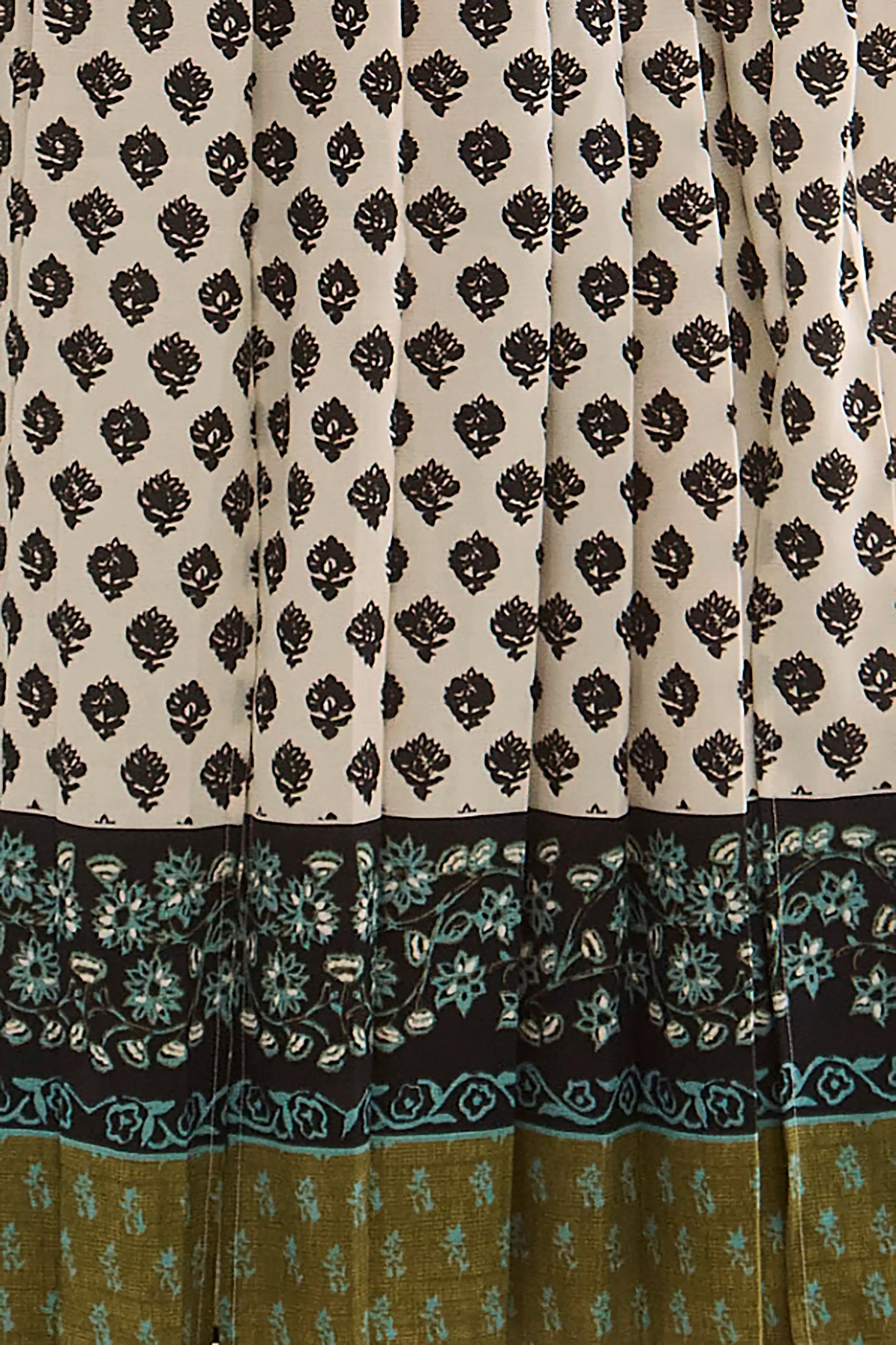 Close up of the Dominic Skirt in Thistle & Vine Cream.