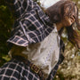 The Dorrington Jacket in St. Andrews Check paired with matching Queenby Skirt and Finch Top in white