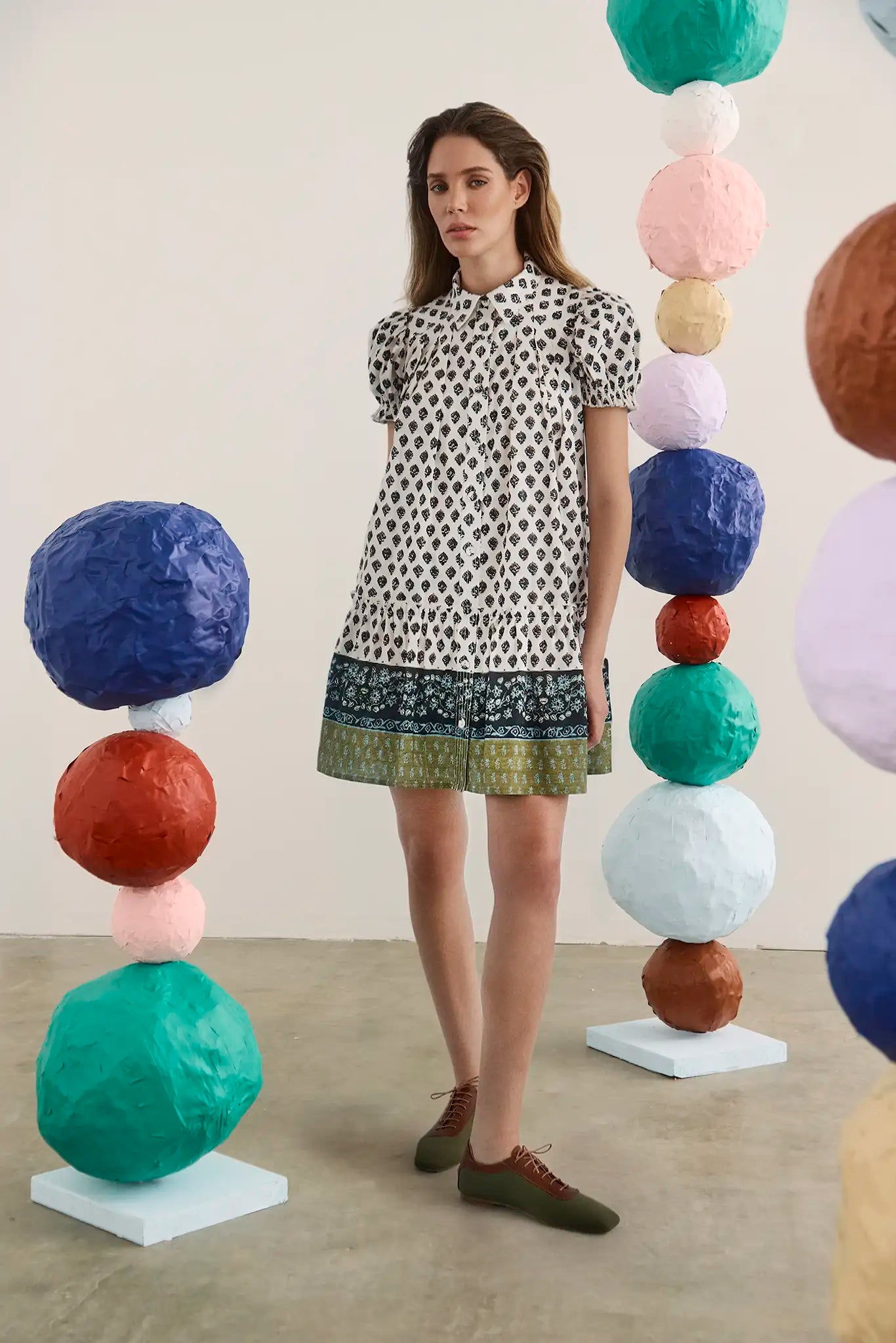 The Drifter Mini Dress in Thistle & Vine Cream. 