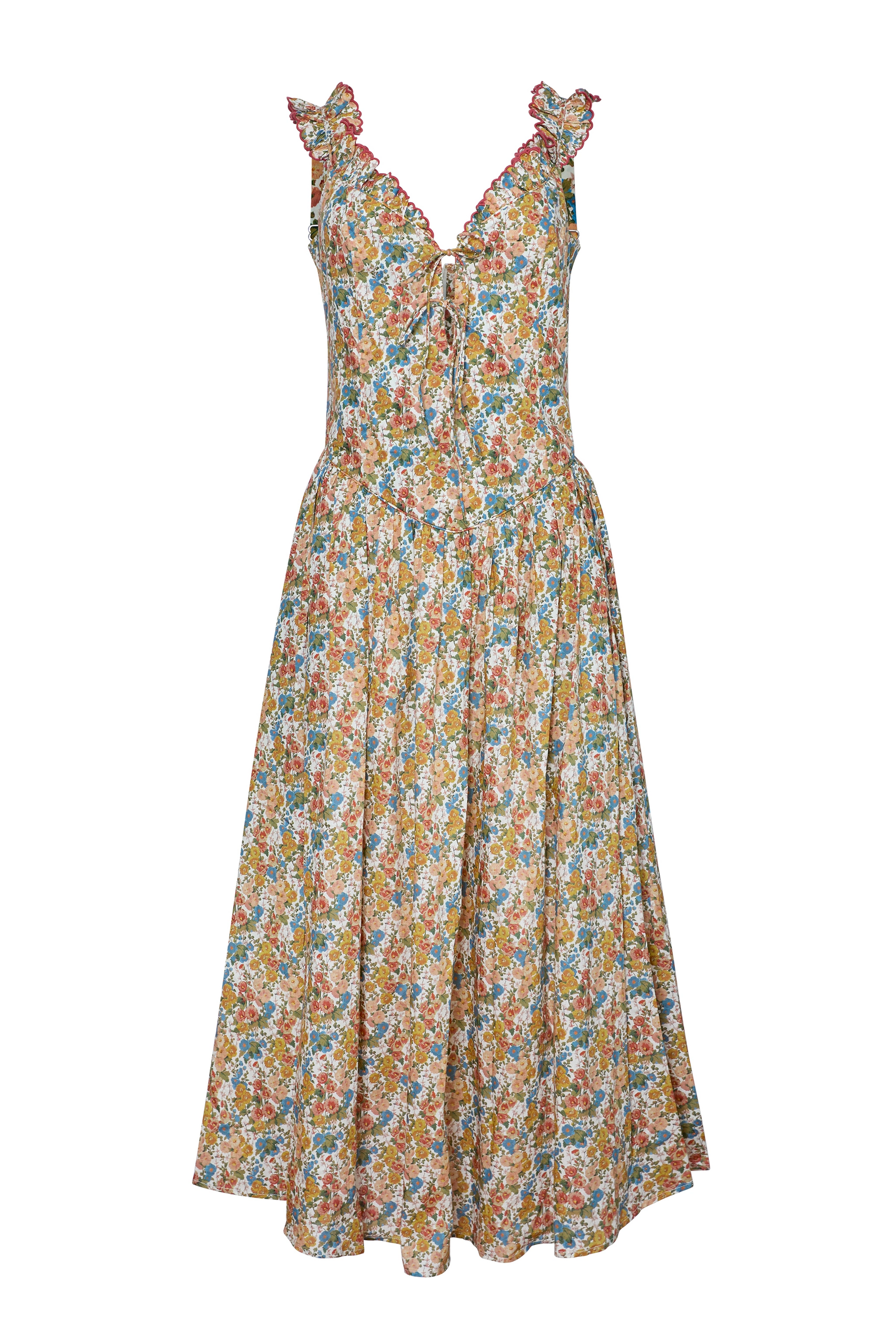 The Ella Lee Dress in Made with Liberty Fabric, Gertrude print.