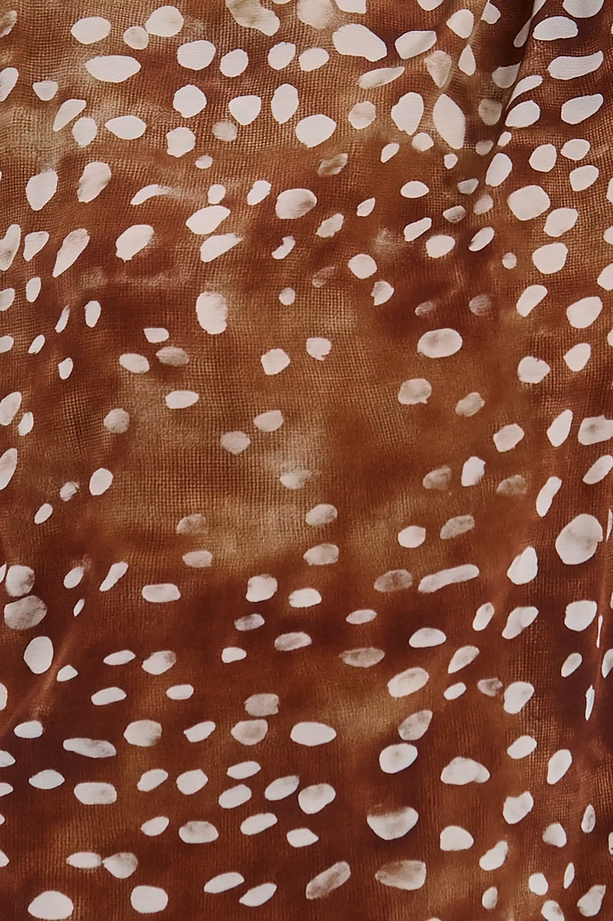 Close up of the Ellerie Top in Dappled Doe. 