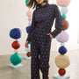 The Ellerie Top in Paisley Posey paired with matching Whitton Pant. 