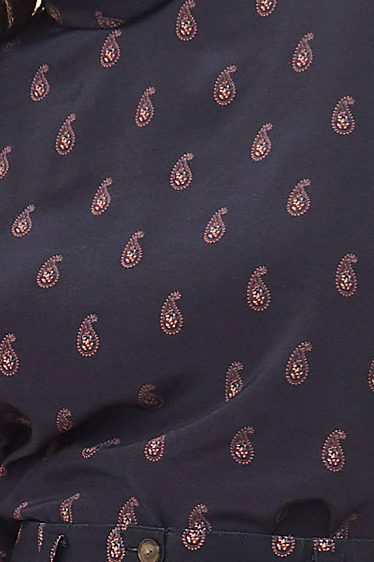 Close up of the Ellerie Top in Paisley Posey.