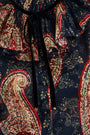 Close up of the Eloise Top in Twilight Paisley. 