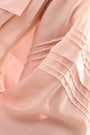 Close up of the Evangeline Shirt in Pink Sand.