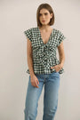 The Everly Top paired with denim.