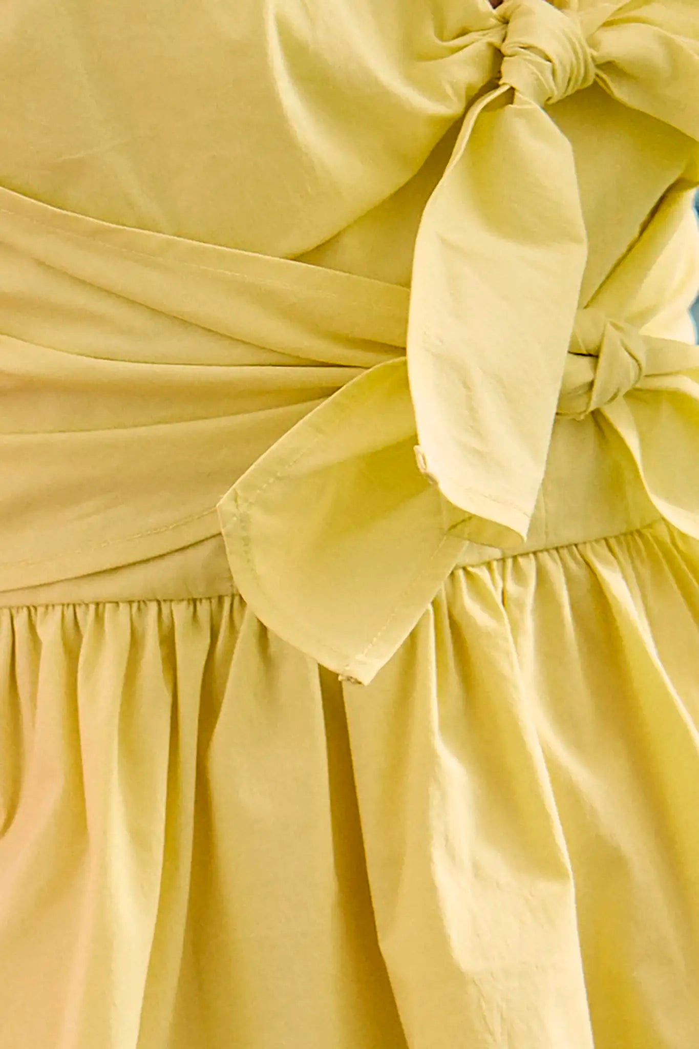 Close up of the Everly Top in Lemon Meringue.