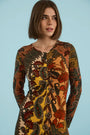 The Fairhope Dress in Highland Tapestry.