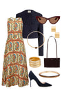 Faith Dress in Amber Glen Cream styled.