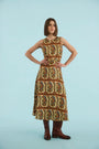 The Faith Dress in Amber Glen Cream.