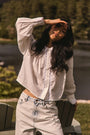 Finch Top in White and the Wray Pants.