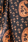 Close up of the Finley Blouse in Glen Paisley. 