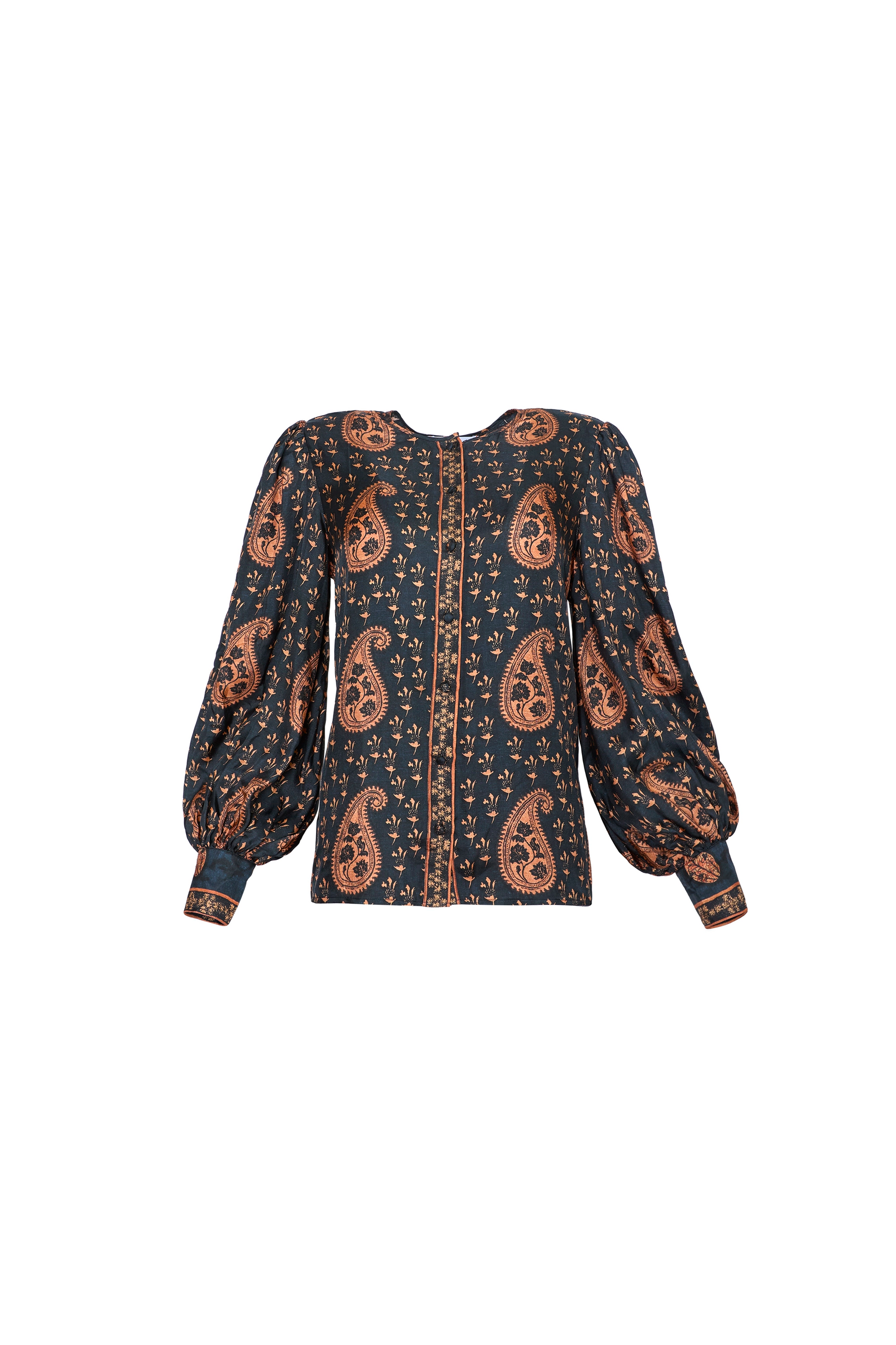 The Finley Blouse in Glen Paisley. 