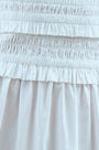 Close up of the Francie Dress in white