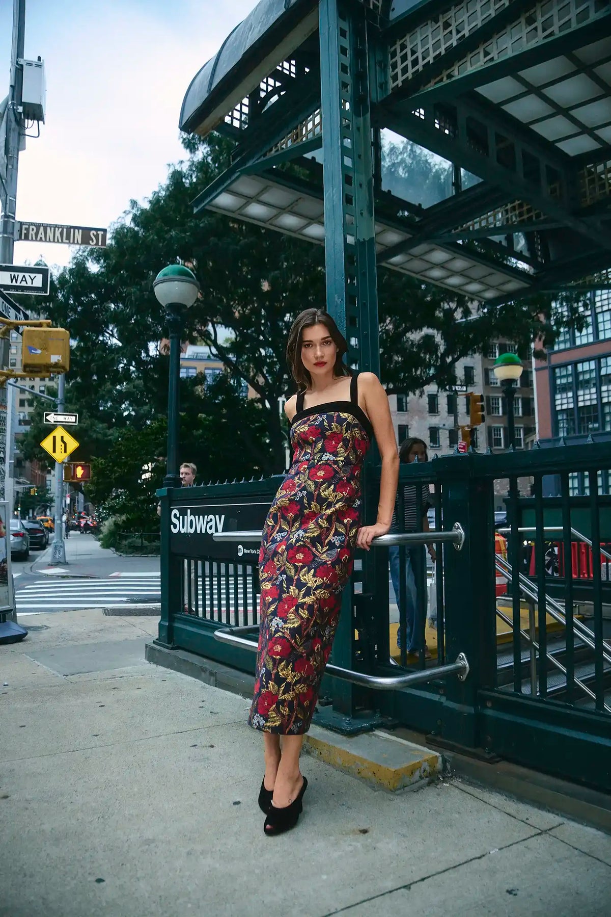 The Gimlet Dress in Palais Floral Gold. 