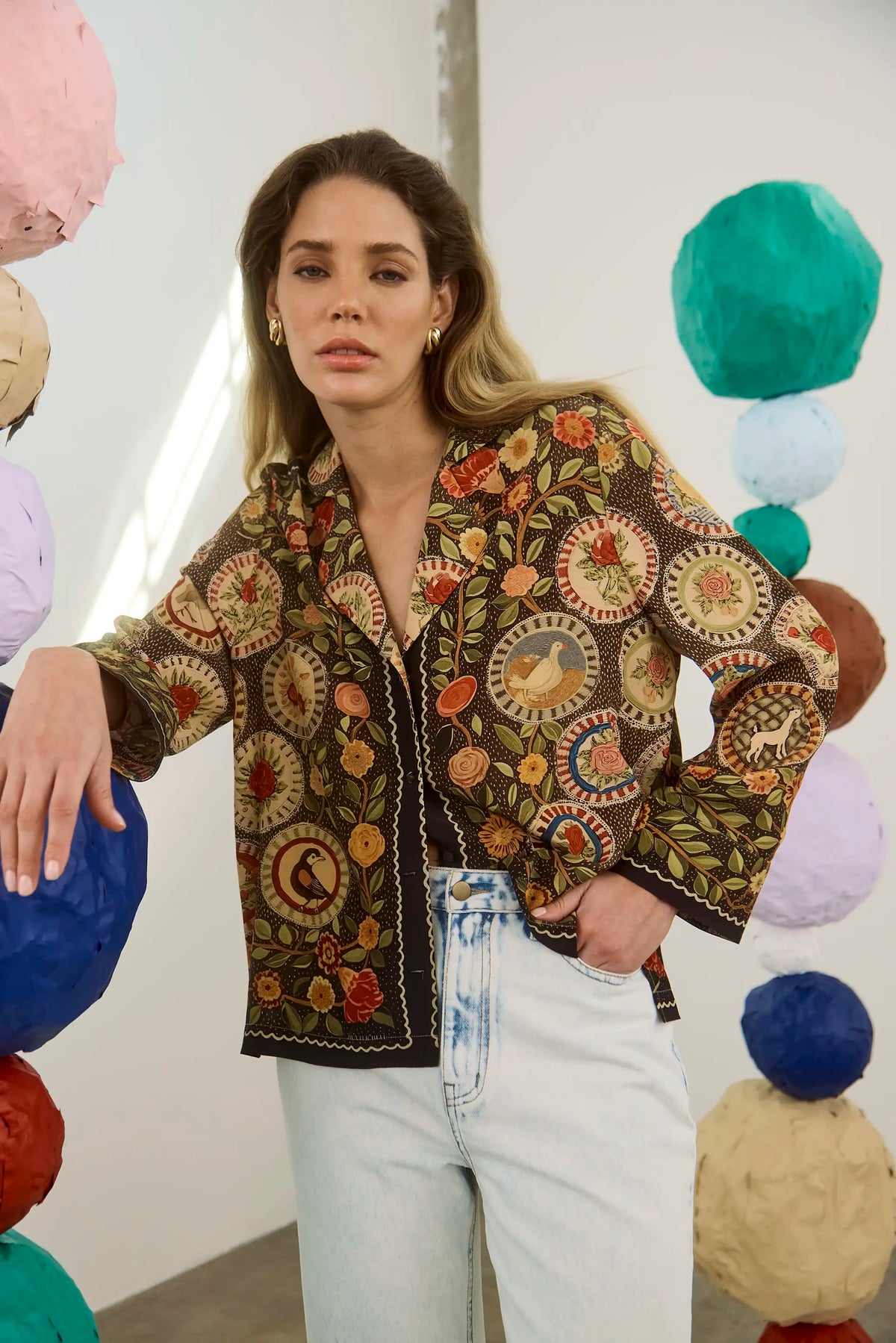 The Gina Top in Found Heirloom paired with the Wray Pant. 