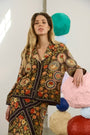 The Gina Top in Found Heirloom paired with the matching Suki Skirt.