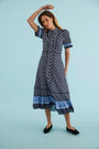 The Greta Dress in Thistle & Vine Blue. 