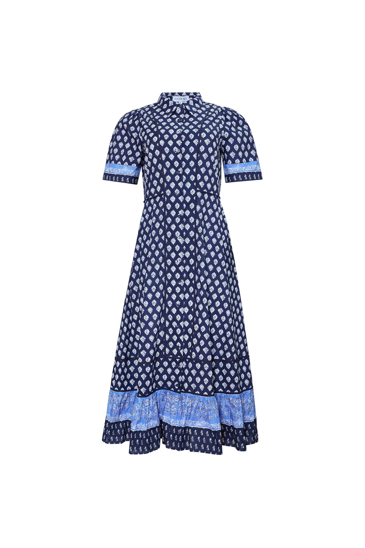 The Greta Dress in Thistle & Vine Blue. 