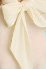 Close up of the Gribbon Top in Ivory. 