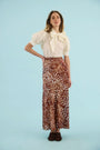 The Gribbon Top in Ivory paired with the Dappled Doe Suki Skirt. 