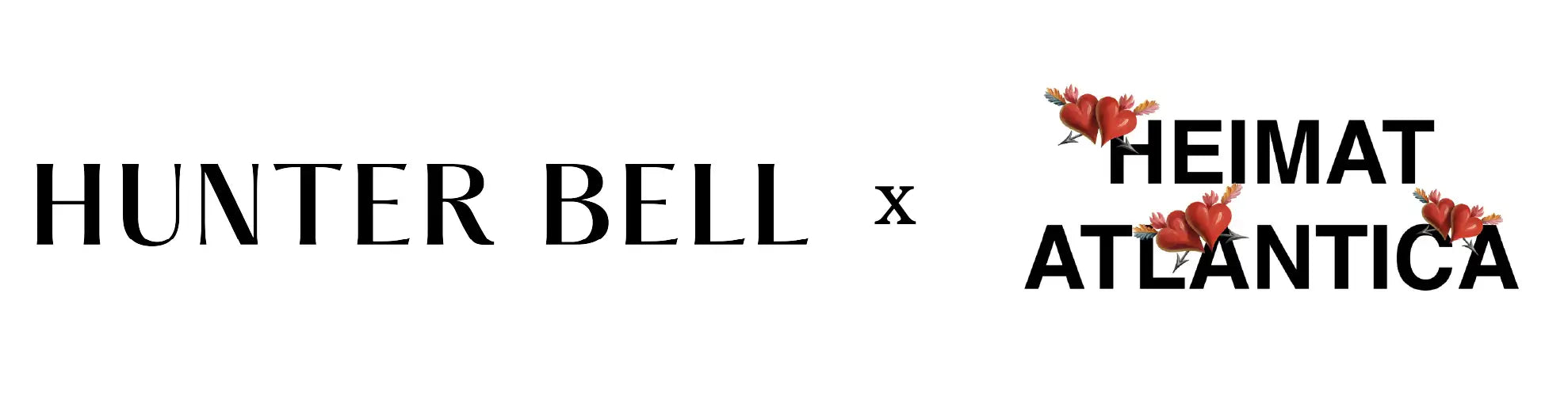 Collaboration logo between Hunter Bell and Heimat Atlantica on a white background h1 title