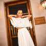 The Keira Top in White paired with matching Tatum Skirt.