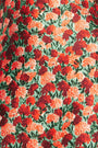 Close up of the Harmony Dress in Crimson Blossom. 