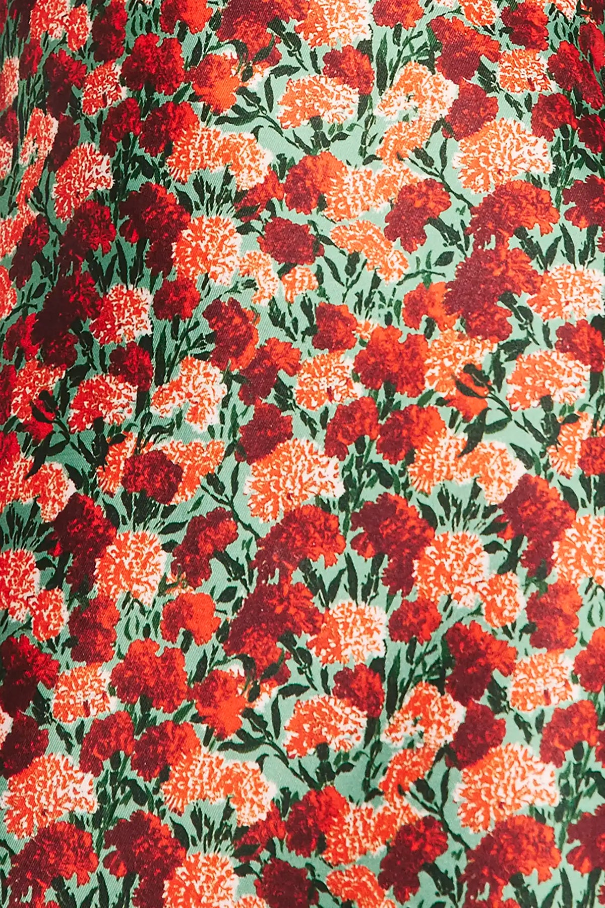 Close up of the Harmony Dress in Crimson Blossom. 
