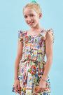 The Harper Top in Coastal Conversation paired with matching Rosie Skirt