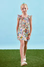 The Rosie Skirt in Coastal Conversation paired with matching Harper Top