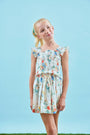 The Harper Top in Falling Blossom paired with matching Rosie Skirt