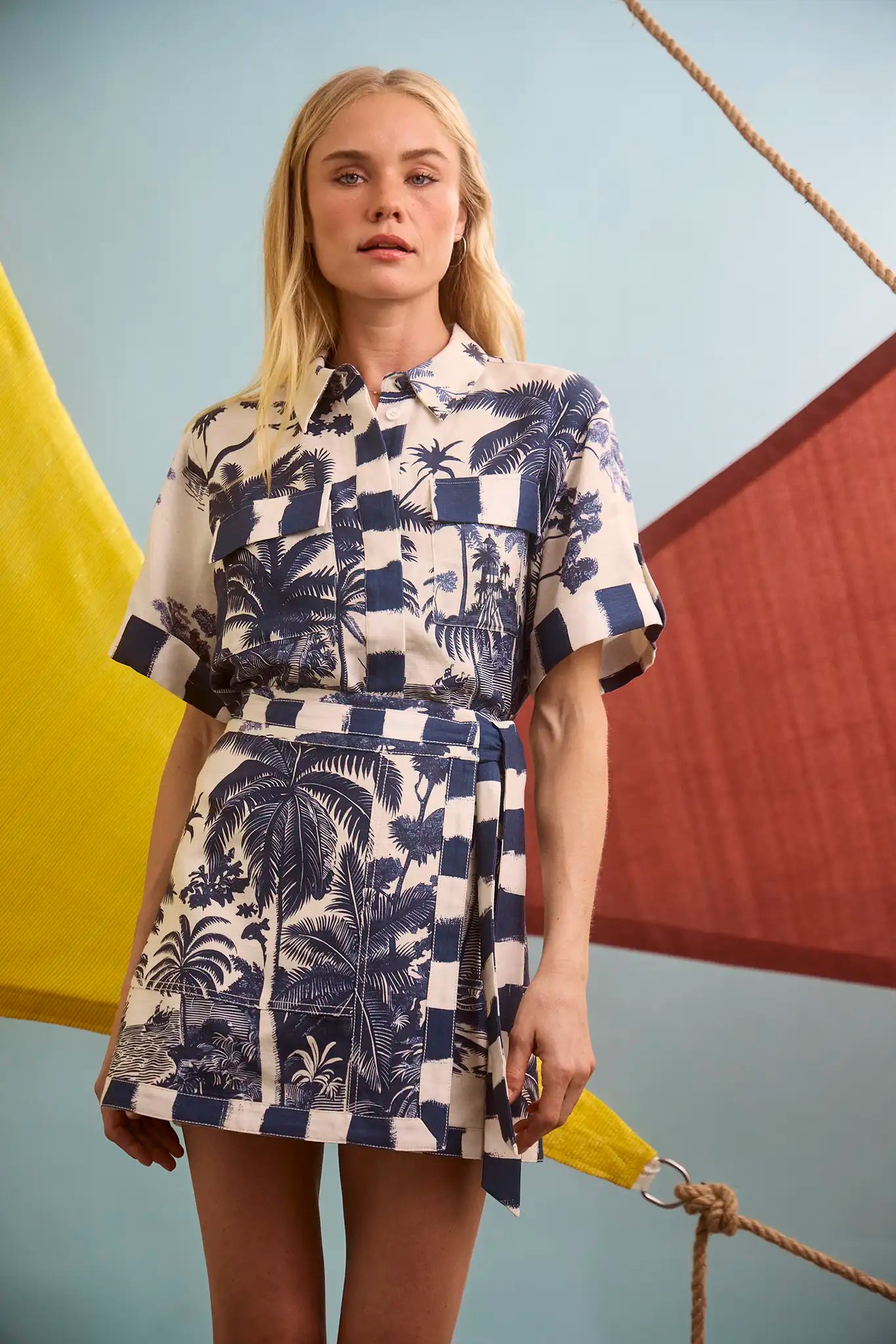 The Bay Skirt in Bermuda Toile paired with matching Hawkins Top.