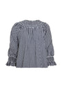 The Hayes Blouse in Black and White Gingham 