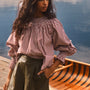 The Hayes Top in Cotswold Check Rust paired with Ashton Short in pine grove. 