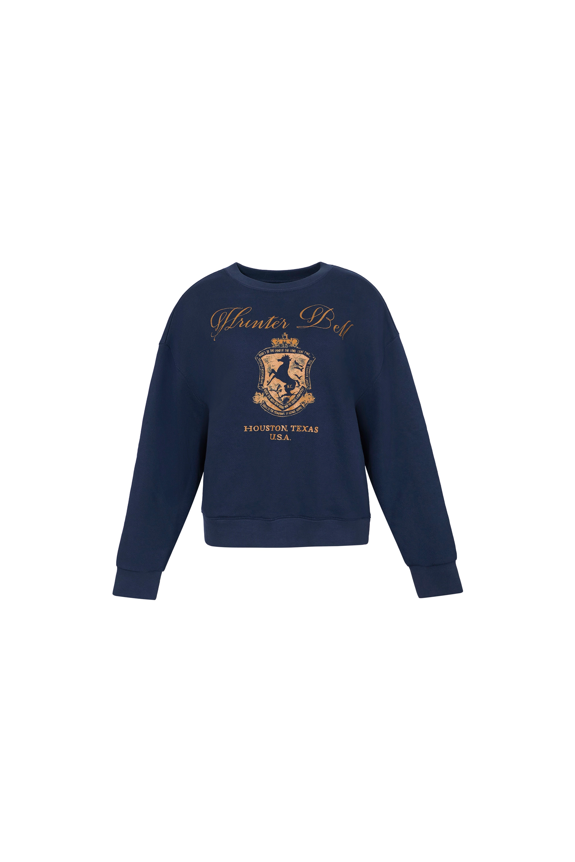 The Heritage Sweatshirt in Midnight Blue. 