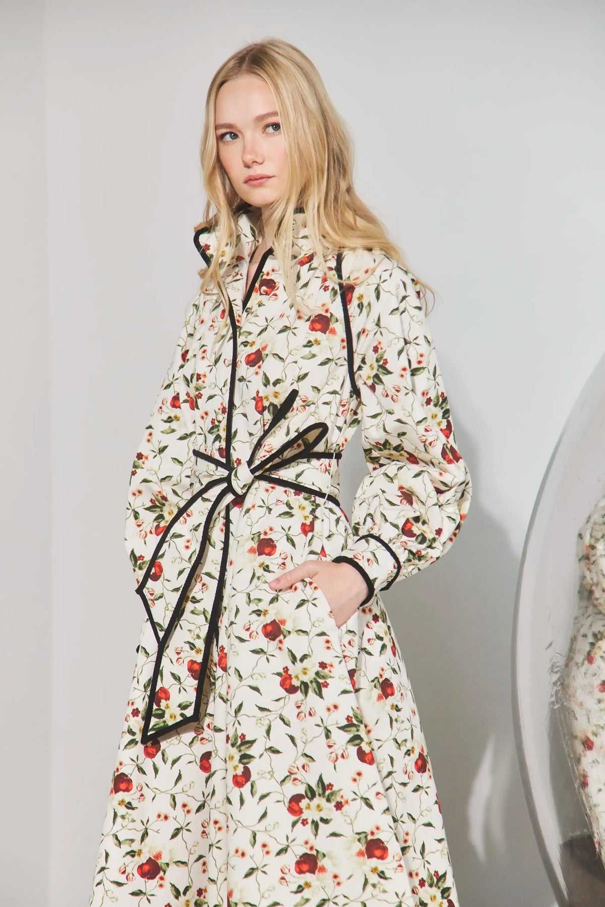 The Hollis Dress in Camellia Ivory. 