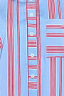 Close up of the Hudson Shirt in Seaside Stripe